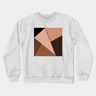 Brown & Black Geo Crewneck Sweatshirt